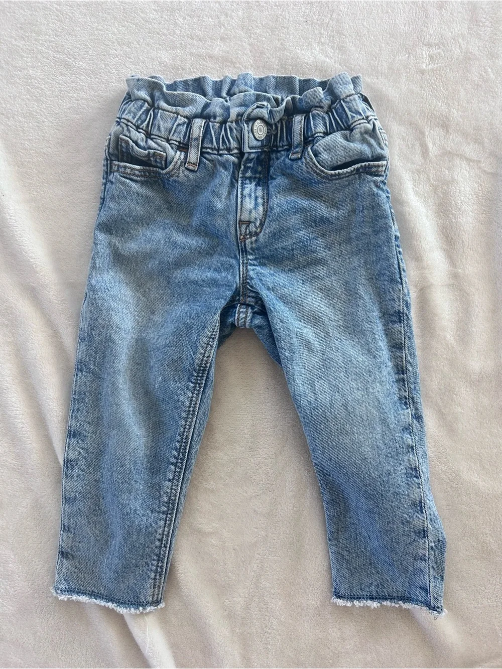 Baby Gap Light Wash Just Like Mom Jean with Paper-bag Waist